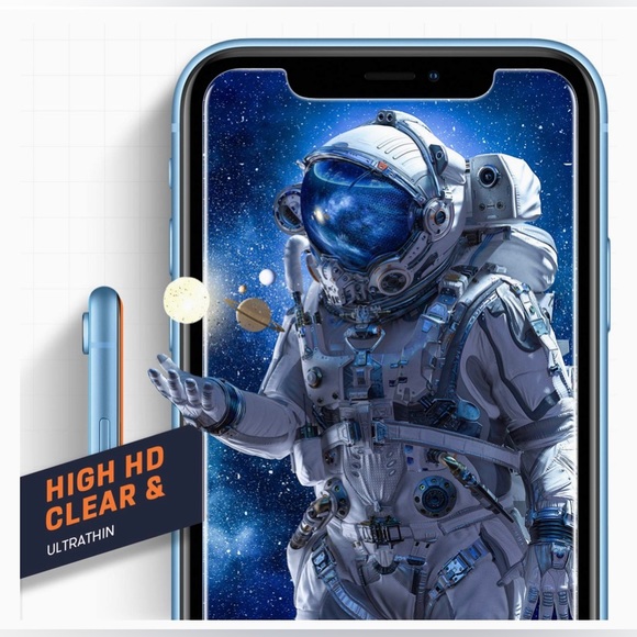 Screen Protector, Tempered Glass Film Apple iPhone 11 or iPhone XR, 3-Pack Clear - Picture 4 of 12